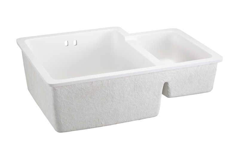 Faux Marble Double Sinks